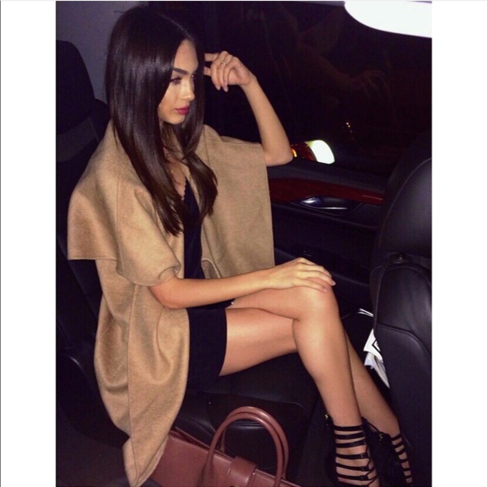 ZARA Camel Handmade Sleeveless Long Waist Coat M